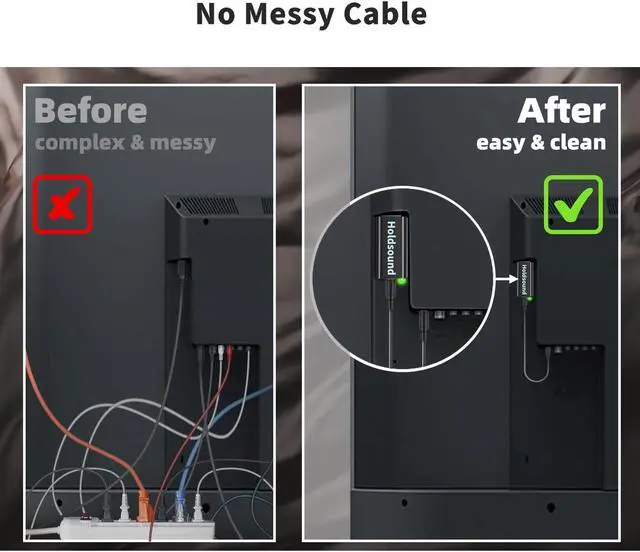 Alt view image 4 of 5 - BKM300 Wireless TV Headphones with Bluetooth USB Transmitter, Simple Operation, 165ft (50m) Wireless Range, No Static & No Delay