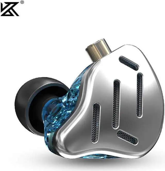 Alt view image 3 of 5 - KZ Zax in-Ear Monitors, 16-Units Hybrid in Ear Earphones, HiFi Stereo Noise Isolating Sport IEM Wired Earbuds/Headphones with Detachable Cable for Musician Audiophile (Without Mic, Silver)