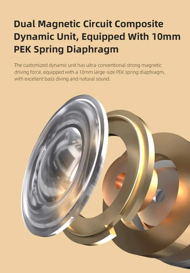 Alt view image 5 of 5 - KZ Zax in-Ear Monitors, 16-Units Hybrid in Ear Earphones, HiFi Stereo Noise Isolating Sport IEM Wired Earbuds/Headphones with Detachable Cable for Musician Audiophile (Without Mic, Silver)