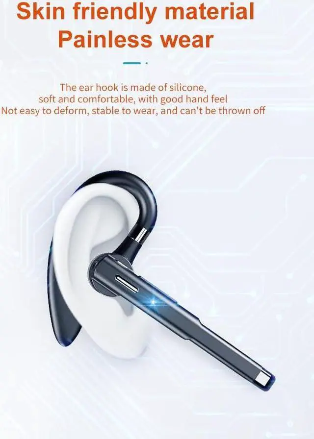 Alt view image 5 of 5 - URIZONS Rotatable Earhook TWS Gaming On Ear Earbuds - Wireless Earphones Low Latency Over Ear Bluetooth Headphones Open Ear TWS Headset Suitable for Gamers/Runners/Fitters/Sport-Black