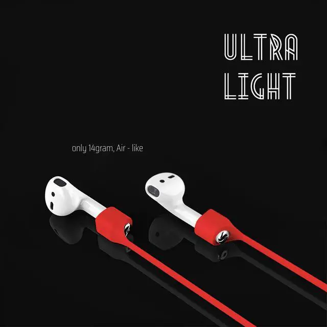 Alt view image 5 of 5 - Ultra Strong Magnetic Airpod Pro Strap Anti-Lost Cord Sports Lanyard Compatible with Airpods 3rd 2nd Generation Pro 3 2 1 (3 Red)