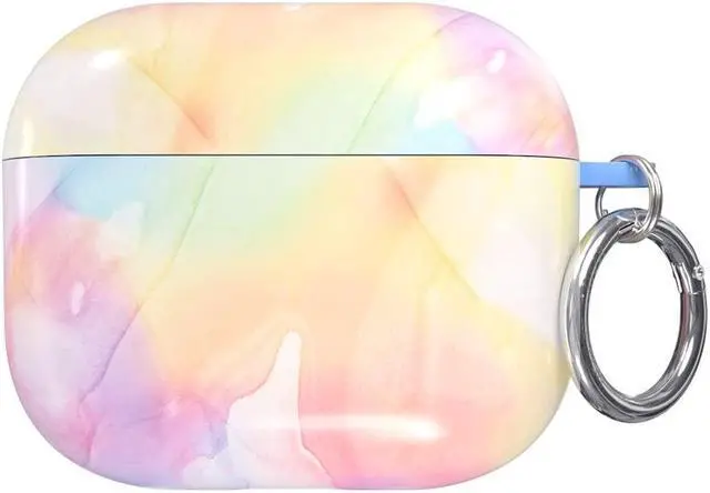 Main image of Velvet Caviar Compatible with AirPods 3rd Generation Case with Keychain - Cute Protective Hard AirPod 3 Cases for Women - Pastel Tie Dye