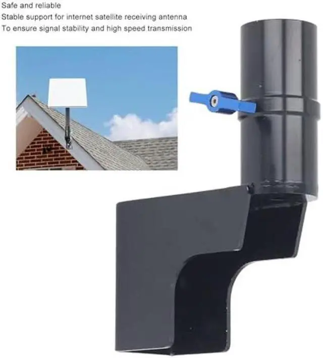 Alt view image 3 of 5 - Short Wall Mount, Roof Mount, Star Link Pole Mount, Mounting Kit, Mounting Bracket for Internet Kit Satellite with 10xAccessories (Black)
