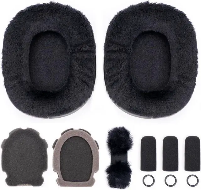 Main image of Voarmaks Refresh Kit Compatible with Bose A20 A10 Aviation Headsets Featuring Breathable Velour Ear Pads,3 Durable Mic Foam Cover,Headband Cushion Pads