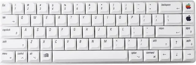 Main image of YMDK 127 Ultra-slim Mac Style Mx Low Profile Dye Sub PBT Keycaps for Mx 61 64 68 75 84 87 96 108 Layout Mechanical Keyboard