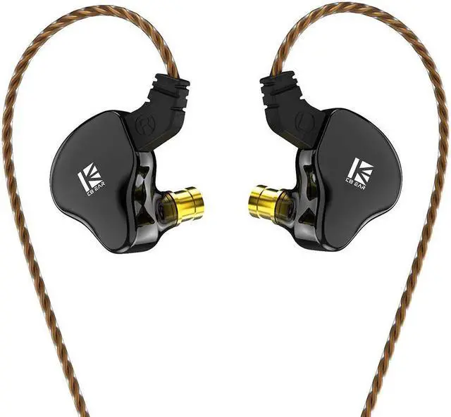 Main image of KBEAR KS2 iem, in Ear Monitor Headphones Hybrid 1BA 1DD Wired Earbuds Stereo Bass HiFi IEM Earphone Noise Cancelling High Resolution with Detachable Cable for Running Gaming Sport (with mic, Black)