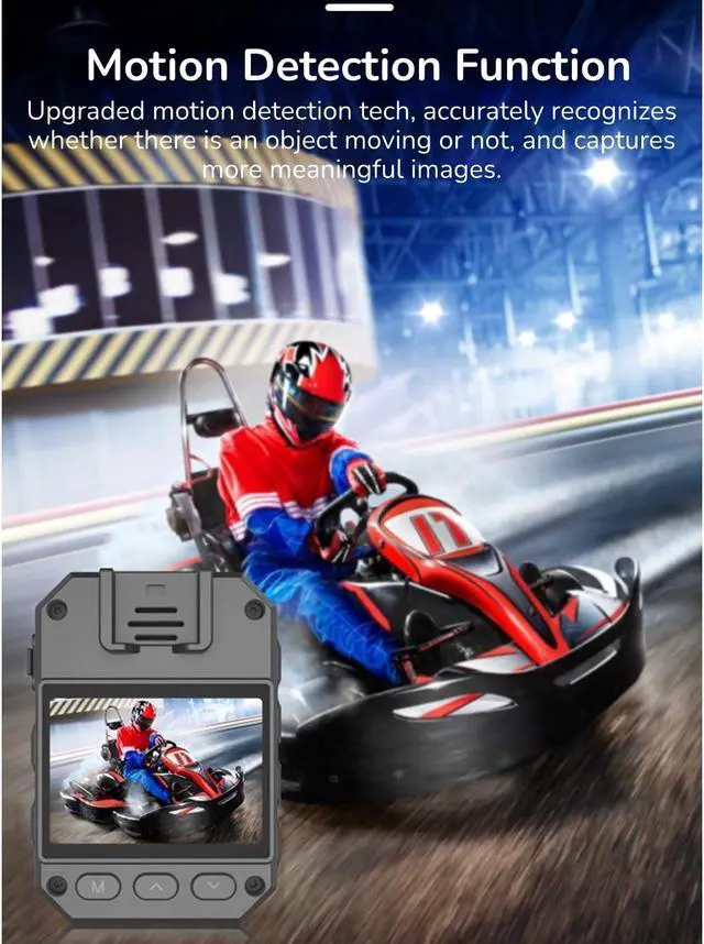 Alt view image 4 of 5 - Mini Body Camera with Audio and Video Recording, 4K Body Worn Cam with 180° Rotating Lens, Police Body Cam Wearable Security Cam Hidden Camera for Law Enforcement Guard (US)