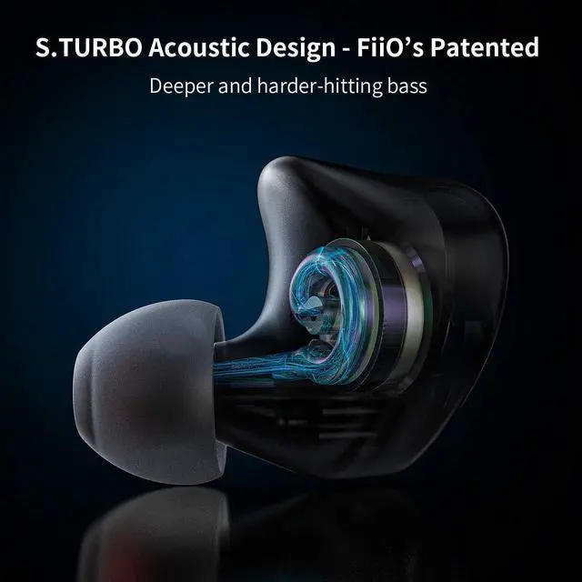 Alt view image 5 of 5 - FiiO FH3 HiFi Earphones 3 Drivers (1 Dynamic + 2 Knowles BA), in-Ear Earphones High Resolution, Bass Sound, High Fidelity for Smartphone/PC/Tablet