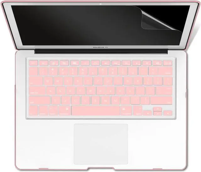 Alt view image 4 of 5 - IBENZER Compatible with Macbook Pro 13 Inch case A1278 2012-2008, Hard Shell Case with Bag & Keyboard & Screen Cover for Old Version Mac Pro 13 with CD-ROM, Rose Quartz, P13RQ+3SP