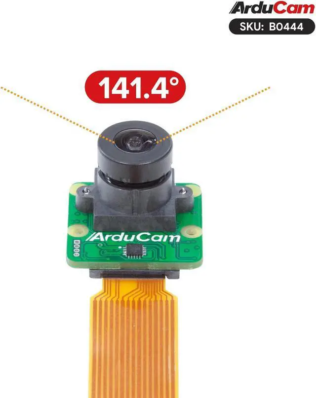 Alt view image 3 of 5 - Arducam for Raspberry Pi 5 Camera Module, IMX462 Color Ultra Low Light Camera, CMOS Camera with 141°(H) Wide-Angle M12 Lens, High NIR Sensitivity Camera for Raspberry Pi