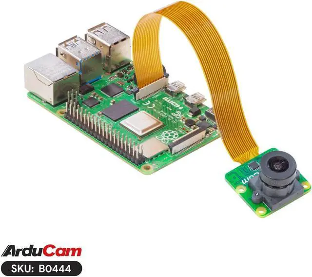 Alt view image 4 of 5 - Arducam for Raspberry Pi 5 Camera Module, IMX462 Color Ultra Low Light Camera, CMOS Camera with 141°(H) Wide-Angle M12 Lens, High NIR Sensitivity Camera for Raspberry Pi