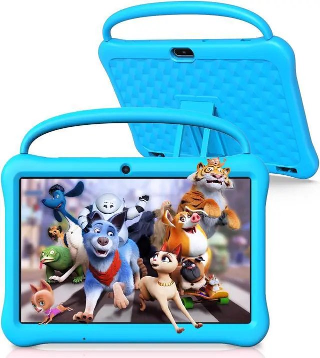 Main image of BAKEN Android 13 Kids Tablet, 10.1 Inch Tablet for Kids, 2GB RAM 64GB ROM, Toddler Tablet with Bluetooth, WiFi, Parental Control, Dual Camera, Pre-Installed APPs, Games, Learning Educational (Blue)