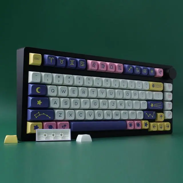 Alt view image 5 of 5 - JOMKIZ Keycaps,132 Keys PBT Keycaps Set Constellation XDA Profile Dye Sublimation Customized US Layout Keycaps for with Cherry MX Switches Mechanical Keyboards