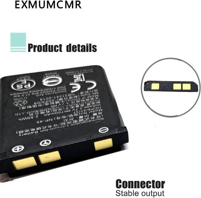 Alt view image 4 of 5 - EXMUMCMR [2PCS NP-45 Battery, Compatible with Steelseries Headset Battery for Arctis Nova Pro Wireless Multi-System Gaming Headset for Xbox, for Playstation Battery 700MAH 3.7V/2.59WH