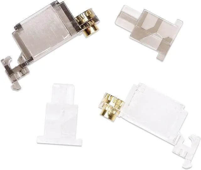 Alt view image 2 of 5 - KPREPUBLIC Everglide V3 Transparent Gold Plated PCB Screw in Stabilizer for Custom Mechanical Keyboard Transparent Black Clear BM60 BM65 (V3 Clear 104 Plus x1)