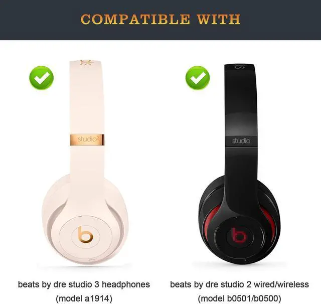 Alt view image 2 of 5 - Studio 3 Headband Replacement Arch Band as Same as The OEM Studio3 Parts Accessories Compatible with Beats by Dr. Dre Studio3 Wireless/A1914 and Studio 2 Wired/Wireless Headphones (Porcelain Rose)