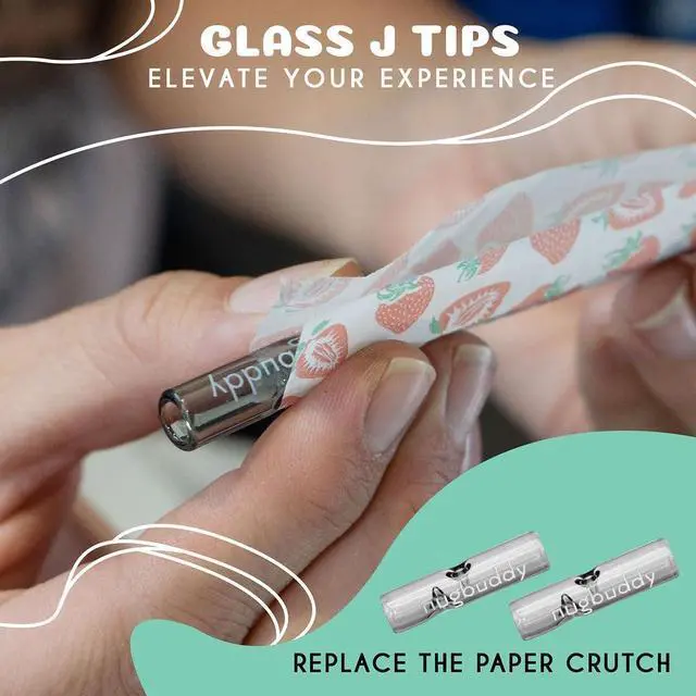 Alt view image 5 of 5 - nugbuddy J-Kit - On The go Travel Case Accessory, Carbon Lining - Water Resistant Case + Glass Accessories with included Tubes, Tips, and More (Smoke)