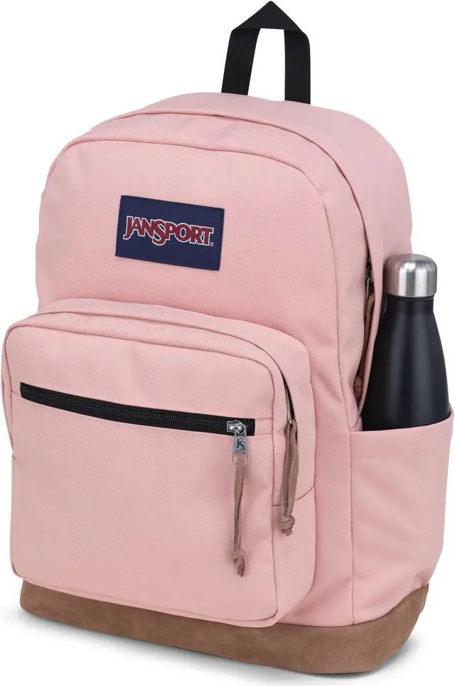 Alt view image 3 of 5 - JanSport Right Pack Backpack - Durable Daypack with Padded 15" Laptop Sleeve, Spacious Main Compartment & Integrated Water Bottle Pocket - Misty Rose