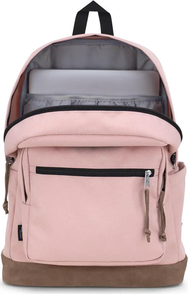Alt view image 5 of 5 - JanSport Right Pack Backpack - Durable Daypack with Padded 15" Laptop Sleeve, Spacious Main Compartment & Integrated Water Bottle Pocket - Misty Rose