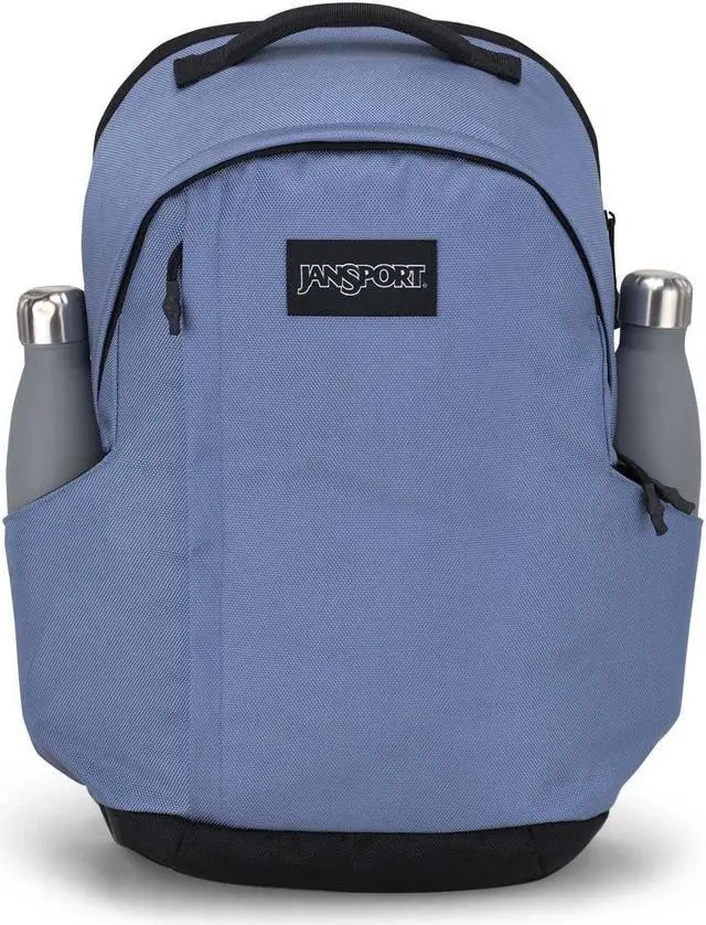 Alt view image 3 of 5 - JanSport Station Pack - Large Backpack with Side Access Padded Laptop Sleeve, Dual Water Bottle Pockets, and Organizer Loft Pocket, Elemental Blue