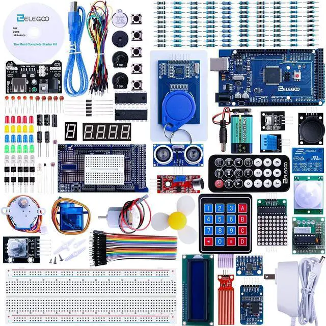 Main image of ELEGOO Mega R3 Project The Most Complete Ultimate Starter Kit with Tutorial Compatible with Arduino IDE