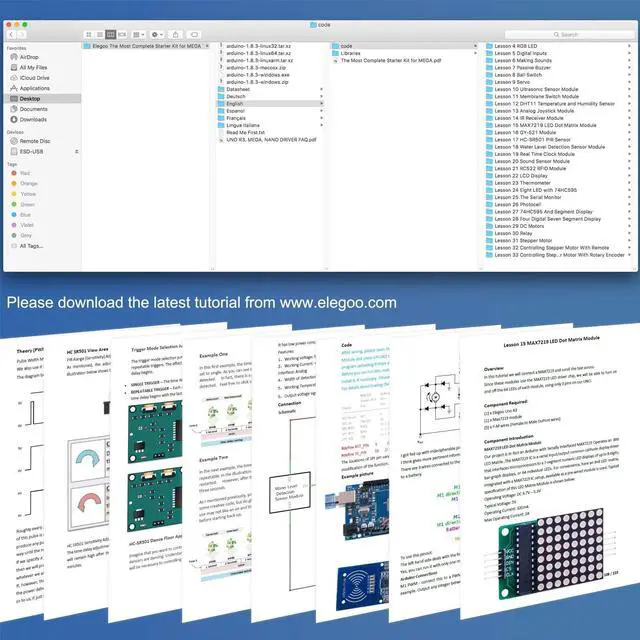 Alt view image 4 of 5 - ELEGOO Mega R3 Project The Most Complete Ultimate Starter Kit with Tutorial Compatible with Arduino IDE