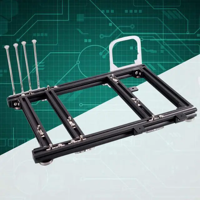 Main image of M-ATX MATX ITX Computer Open Air Case Bracket Aluminum DIY Bare Frame, Personality DIY Chassis Bracket Open Chassis,PC Test Bench(Black)