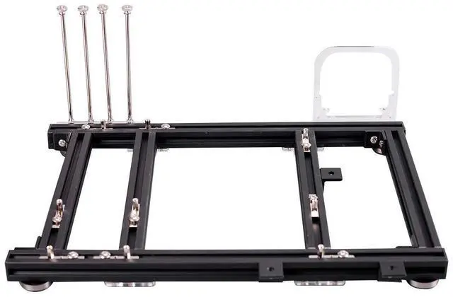 Alt view image 2 of 5 - M-ATX MATX ITX Computer Open Air Case Bracket Aluminum DIY Bare Frame, Personality DIY Chassis Bracket Open Chassis,PC Test Bench(Black)