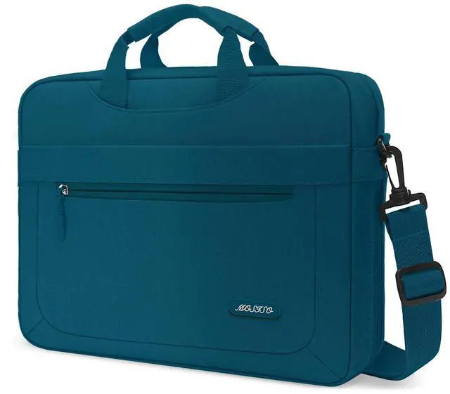 Main image of MOSISO Laptop Shoulder Messenger Bag Compatible with 17-17.3 inch Dell XPS/HP Pavilion/Ideapad/Acer/Alienware/HP Omen with Adjustable Depth at Bottom, Deep Teal