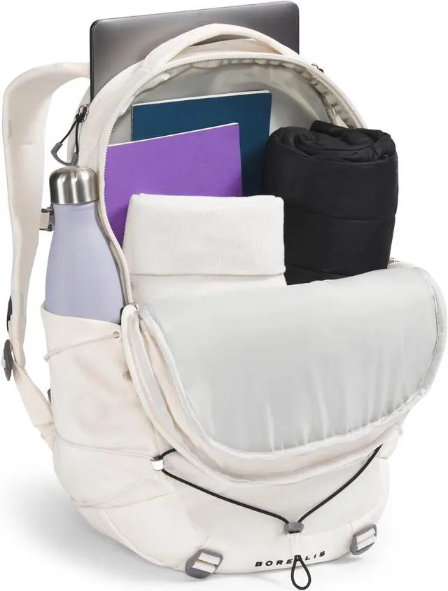 Alt view image 5 of 5 - THE NORTH FACE Women's Borealis Commuter Laptop Backpack, Gardenia White/TNF Black-NPF, One Size