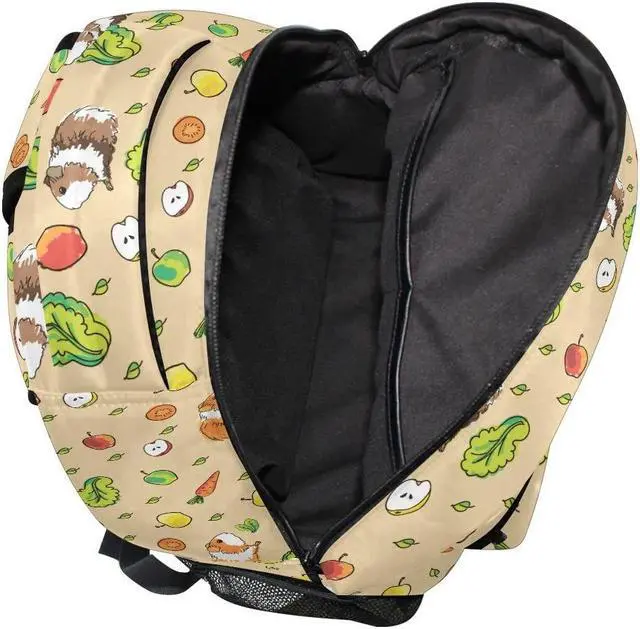 Alt view image 5 of 5 - Fisyme Fruit Guinea Pigs Backpack Laptop Bag Daypack Travel Hiking School Backpacks for Men Women Kids Girls Boys