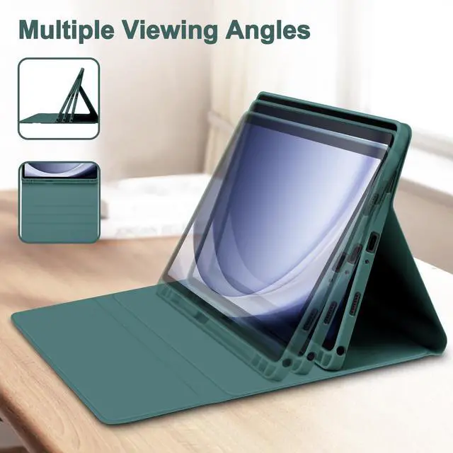 Alt view image 5 of 5 - GOKOCO for Samsung Galaxy Tab A9 Plus 2023 11 inch Keyboard Case,Magnetically Detachable Wireless Bluetooth Keyboard for SM-X210/X215/X216-Dark Green