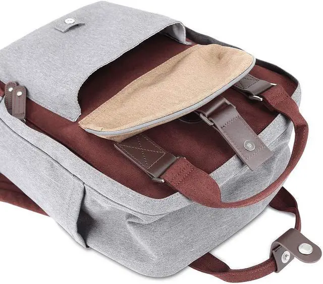 Alt view image 5 of 5 - Himawari Backpack/Travel Backpack for Women 14.9" College Vintage Waterproof Bag , Work Backpack for 14inch Laptop(201-05#, Regular)