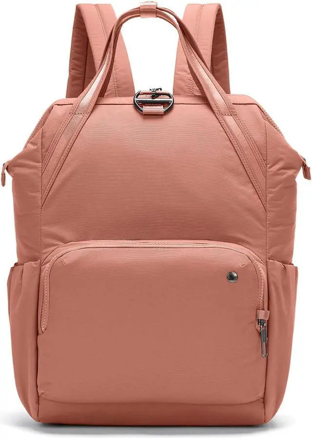 Main image of Pacsafe Women's Citysafe CX 17L Anti Theft Backpack-Fits 16 inch Laptop, ECONYL Rose, One Size