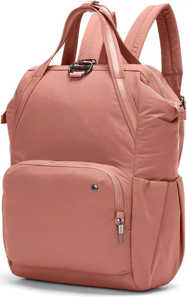 Alt view image 2 of 5 - Pacsafe Women's Citysafe CX 17L Anti Theft Backpack-Fits 16 inch Laptop, ECONYL Rose, One Size