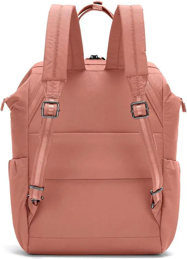 Alt view image 3 of 5 - Pacsafe Women's Citysafe CX 17L Anti Theft Backpack-Fits 16 inch Laptop, ECONYL Rose, One Size