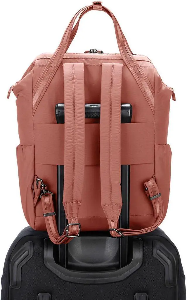 Alt view image 5 of 5 - Pacsafe Women's Citysafe CX 17L Anti Theft Backpack-Fits 16 inch Laptop, ECONYL Rose, One Size