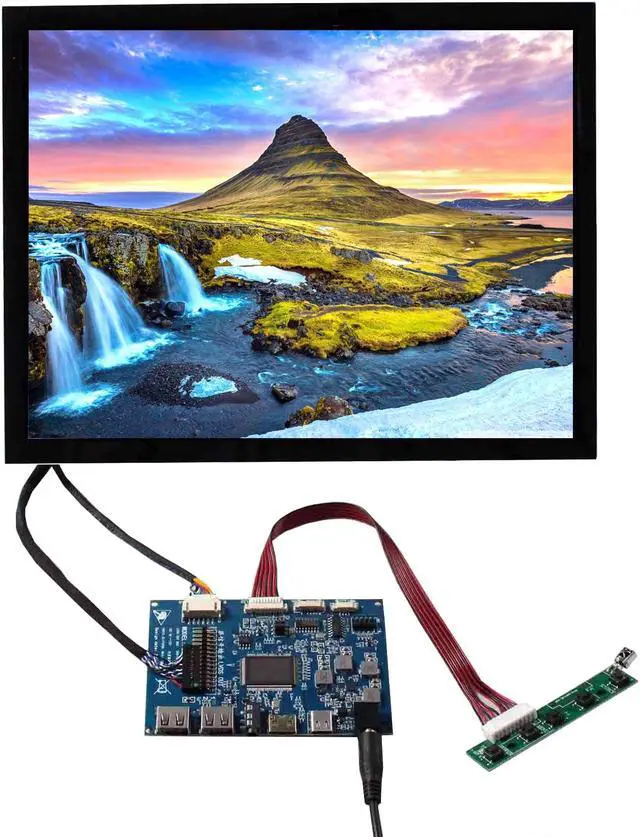 Alt view image 2 of 5 - VSDISPLAY 12.1'' 1024x768 LCD Touch Screen 4:3 Monitor for Industrial/Gaming Secondary Display with USB/Type-C Video Input