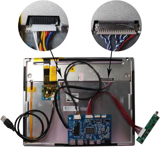 Alt view image 5 of 5 - VSDISPLAY 12.1'' 1024x768 LCD Touch Screen 4:3 Monitor for Industrial/Gaming Secondary Display with USB/Type-C Video Input