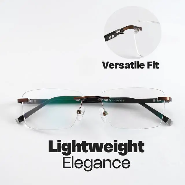 Alt view image 4 of 5 - Zeelool Rectangular Frame Blue Light Blocking Glasses for Women Men ZJGM819097