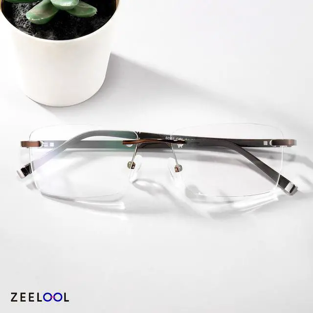 Alt view image 2 of 5 - Zeelool Rectangular Frame Blue Light Blocking Glasses for Women Men ZJGM819097