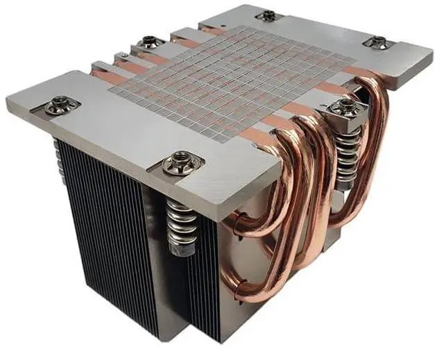 Alt view image 4 of 4 - Dynatron 271978 Fan J10 2u Active Heatsink With Heat Pipes Embedded Brown Box