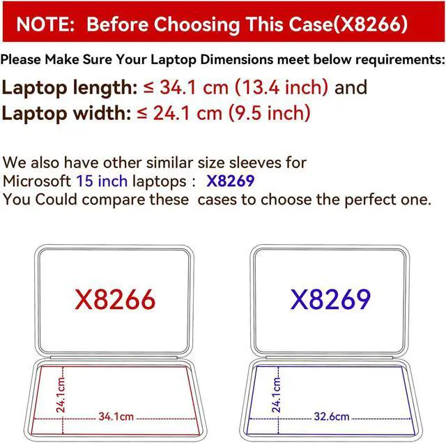 Alt view image 2 of 5 - Smatree Hard EVA Protective Sleeve Case Compatible for 15 inch Microsoft Surface Laptop 6/Microsoft Surface Laptop 5, for 15 inch Microsoft Surface Laptop 4/Surface Laptop 3 Anti-Shock Bag (X8266)