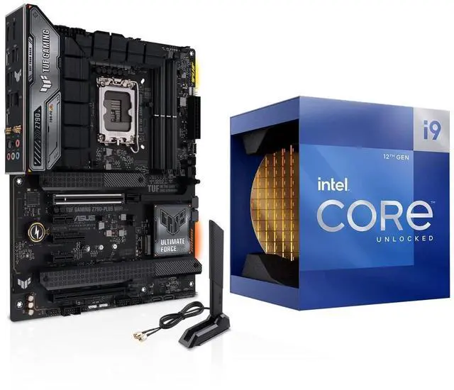 Main image of INLAND by Micro Center CPU Motherboard Intel Core i9-12900K 12th Gen 16-Cores LGA 1700 Desktop Processor with TUF Gaming Z790-Plus WiFi DDR5 Gaming Motherboard