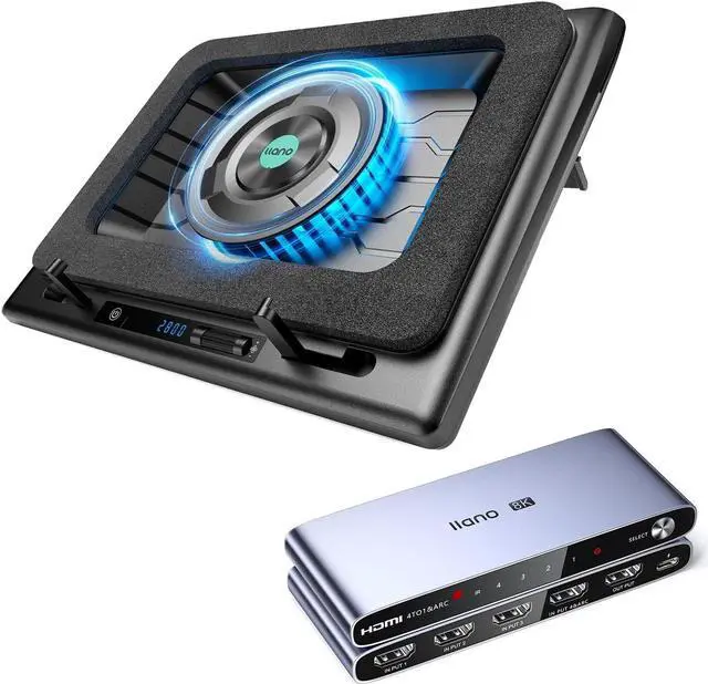 Main image of Laptop Cooling Pad&HDMI 2.1 Switch, HDMI Switcher 4K@120Hz 8K@60Hz