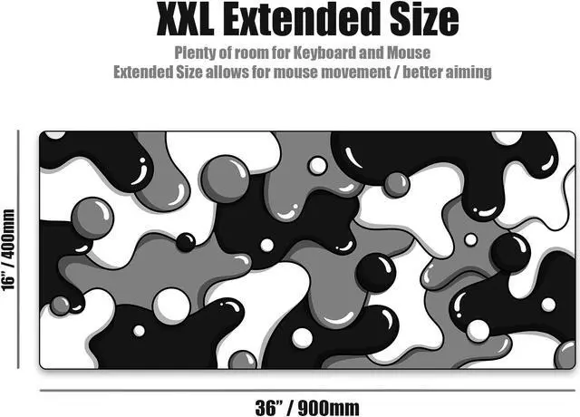 Alt view image 3 of 4 - Kraken XXL Drip Black & White Mouse Pad Gaming Mousepad + Kraken Echo RGB Gaming Microphone