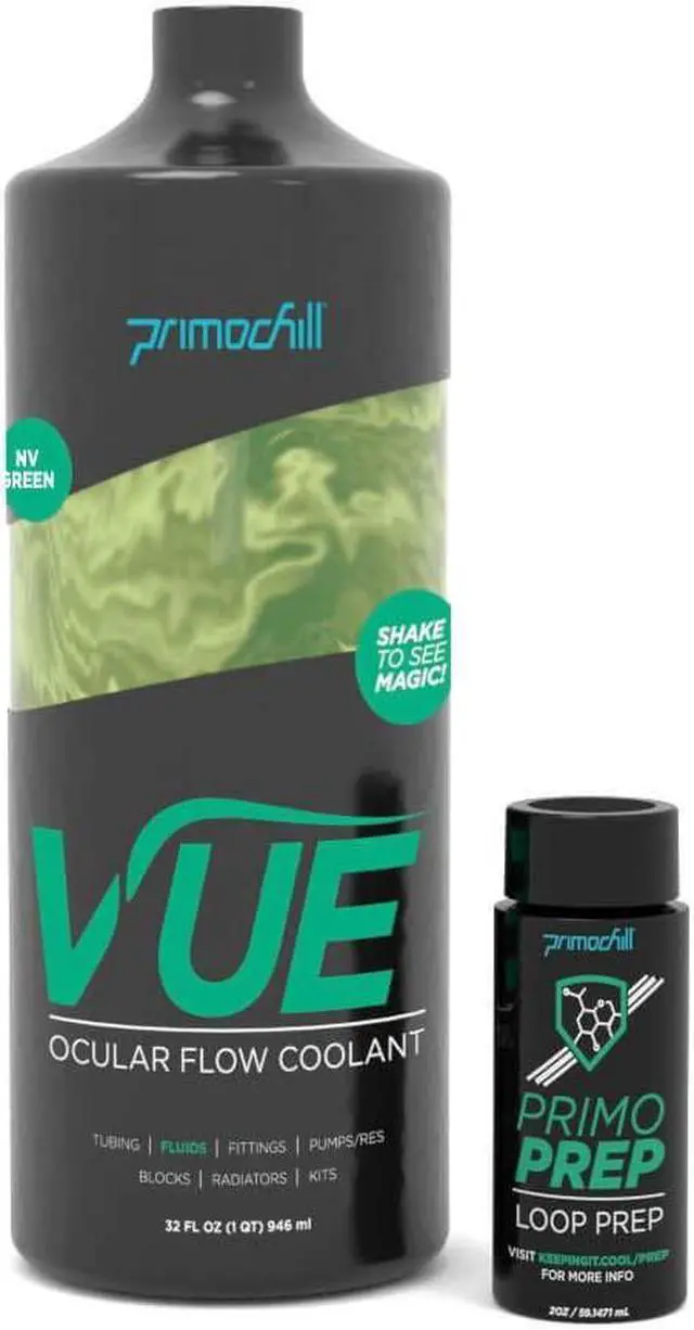 Alt view image 2 of 3 - PrimoChill Vue Pre-Mix (32oz) -Computer WaterCooling Fluid - UV NV Green