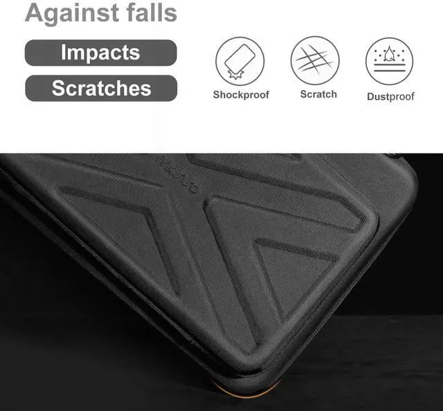 Alt view image 4 of 5 - MOSISO Hard Shell Laptop Case for Men Women,15-15.6 inch Computer Bag Compatible with MacBook, HP, Dell, Lenovo, Asus, Notebook,16 inch Laptop Bag with Front Pocket & Shoulder Strap, Black