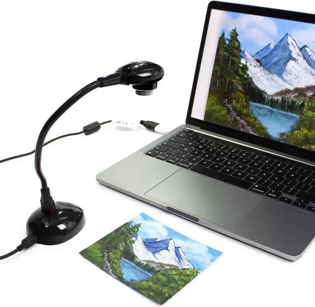 Alt view image 3 of 5 - HUE HD Portable USB Video Conferencing Camera. Use as a Webcam for Live Streaming or a Document Camera for Teaching: Windows, macOS, Chromebook, Linux Compatibility (Black with Carry Case)