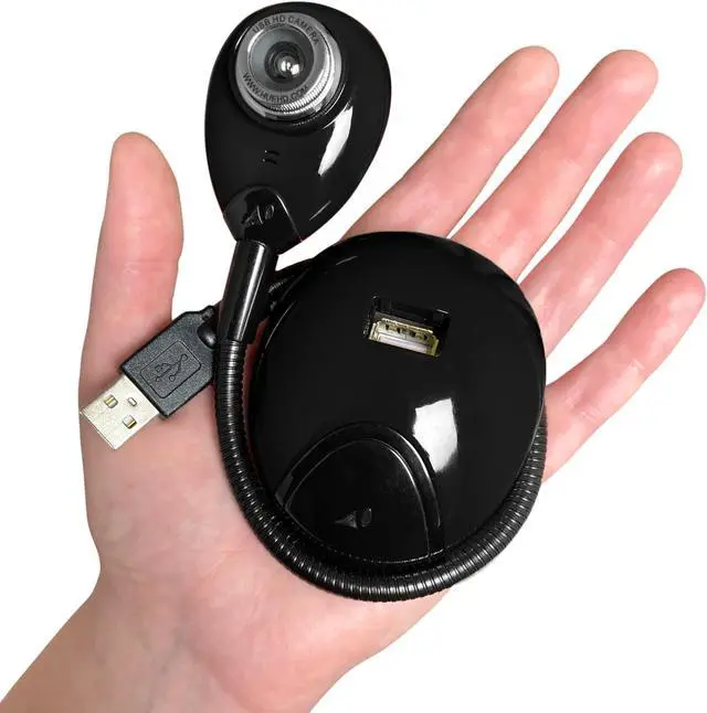 Alt view image 4 of 5 - HUE HD Portable USB Video Conferencing Camera. Use as a Webcam for Live Streaming or a Document Camera for Teaching: Windows, macOS, Chromebook, Linux Compatibility (Black with Carry Case)